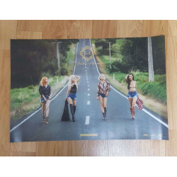 K-POP MAMAMOO 6th Mini Album [Yellow Flower] B Ver. OFFICIAL POSTER -NEW-